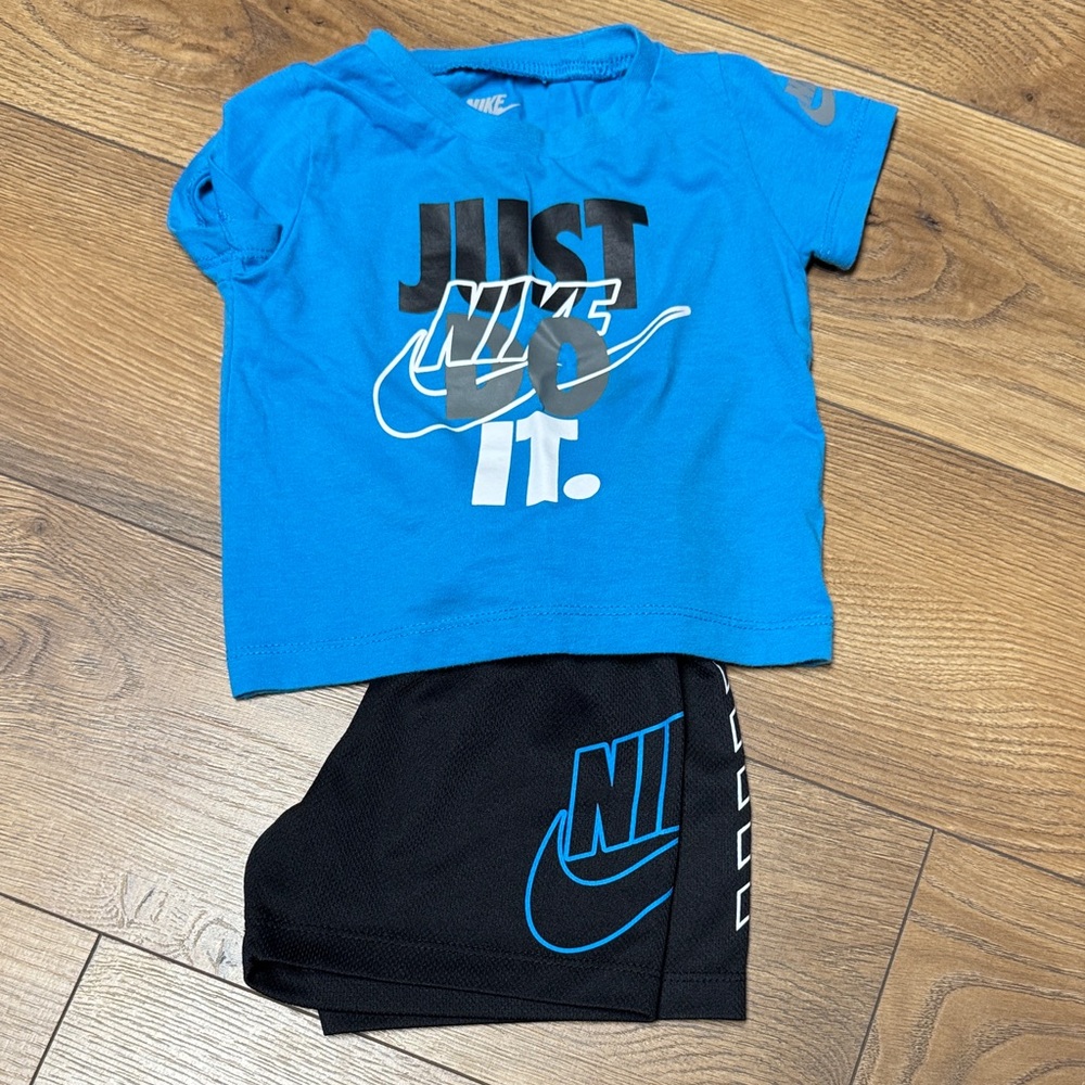 Nike Blue and Black Toddler Set
